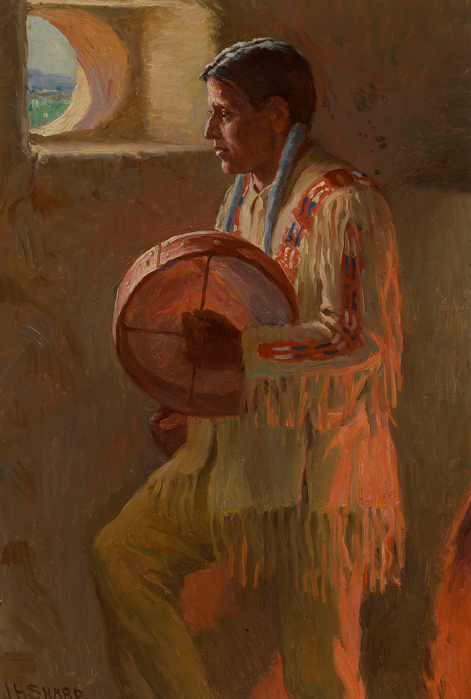 At a Pueblo Window